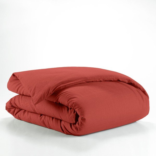 Opečnato oranžna enojna bombažna prevleka za odejo 140x200 cm Lina – douceur d'intérieur