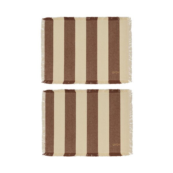 Pogrinjki v kompletu 2 ks iz organskega bombaža 36x48 cm Toppu – OYOY Living Design