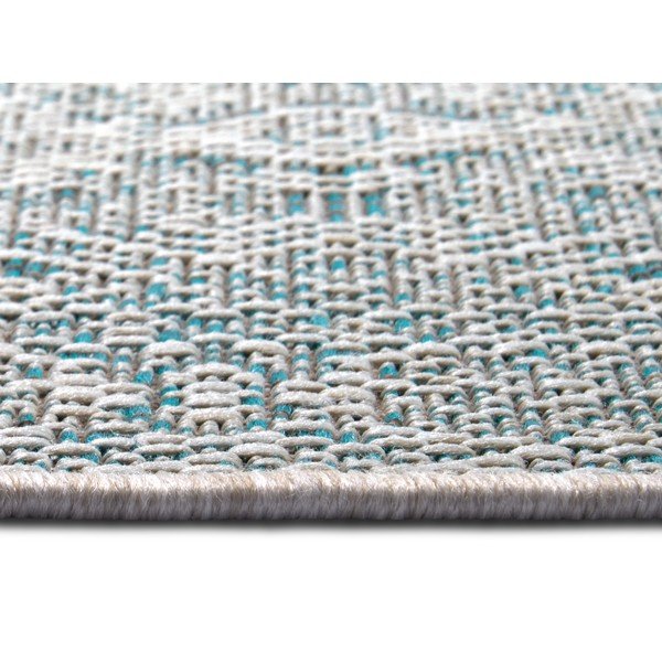 Turkizno-bež zunanji tekač NORTHRUGS Cuadrado, 70 x 200 cm-image-3