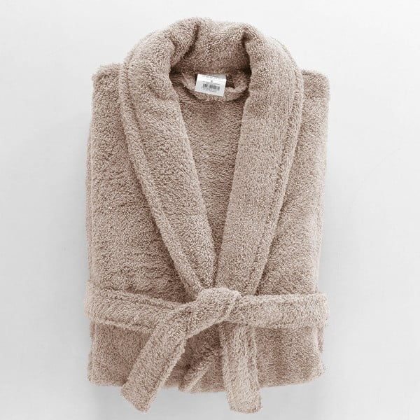 Svetlo rjav bombažen kopalni plašč velikosti M Tendresse – douceur d'intérieur