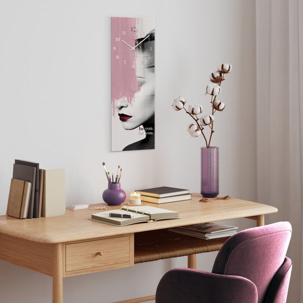 Steklena stenska ura Be you - Styler-image-1