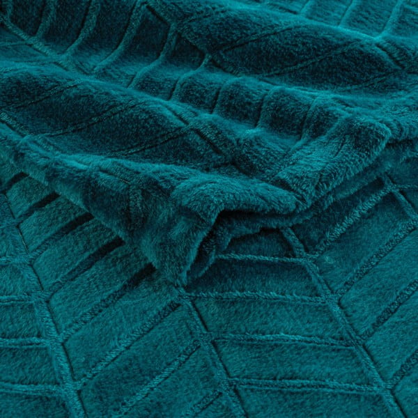 Modro pregrinjalo iz mikroflanele 180x220 cm Arya – douceur d'intérieur-image-2