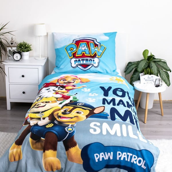 Enojna bombažna otroška posteljnina s svetlečim učinkom 140x200 cm Paw Patrol – Jerry Fabrics-image-2