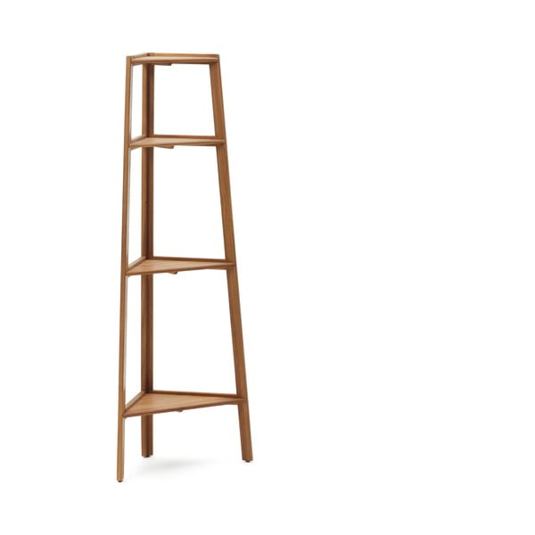 Zunanja polica iz masivnega akacijevega lesa v naravni barvi 42x150 cm Victora - Kave Home-image-2