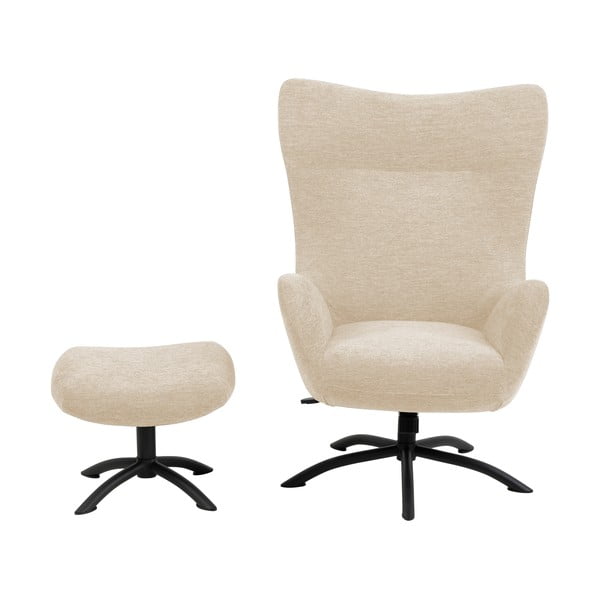 Kremno bel počivalnik z naslonom za noge Actona Talgarth-image-2