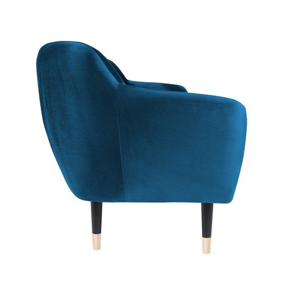 Modra zofa s črnimi nogami Mazzini Sofas Benito, 188 cm-image-3