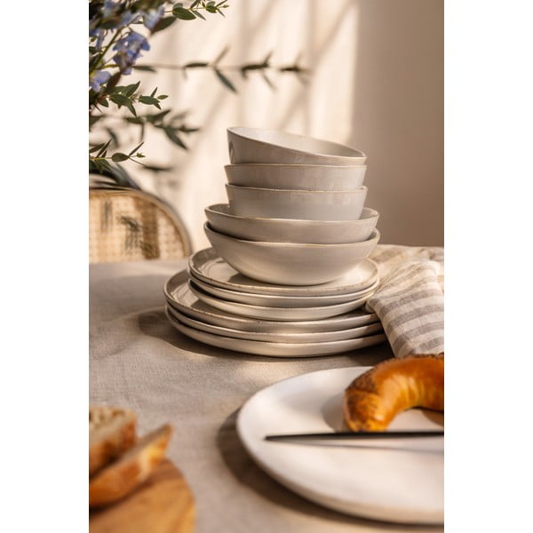 Lončen jedilni servis 24 ks Snow Heart – Bonami Essentials-image-1