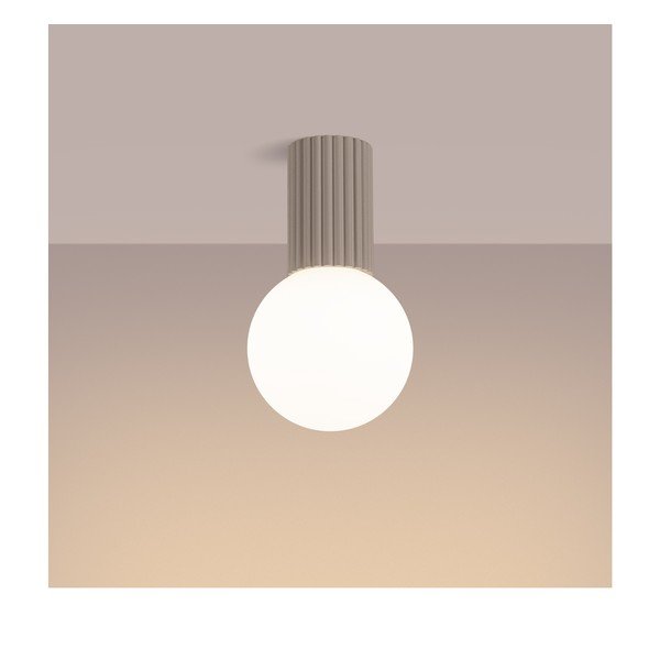 Sivorjava stropna svetilka s steklenim senčilom ø 12 cm Orbital – Sollux-image-3