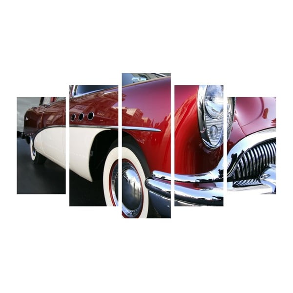 Večdelna slika 3D Art Retro Vintage Car 102 x 60 cm