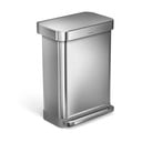 Jekleni koš za odpadke s pedalom 55 l - simplehuman