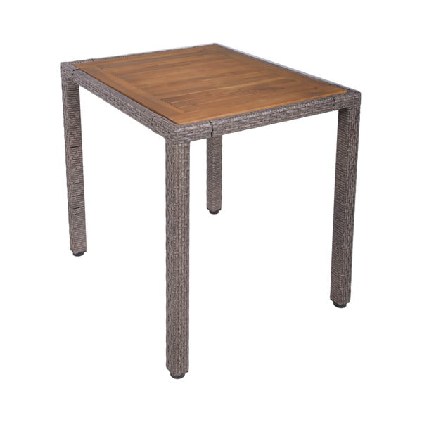Temno rjava vrtna jedilna garnitura iz umetnega ratana za 2 osebi Dakota – Garden Pleasure-image-2