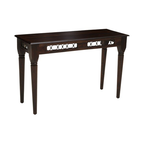 Stranska mizica iz masivnega palisandra v temni naravni barvi 45x120 cm Srina – Premier Housewares