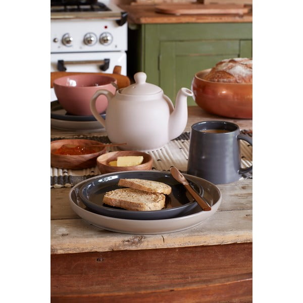 Temno siv keramični krožnik Mikasa Serenity, ø 20 cm-image-1