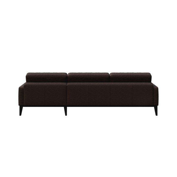 Rjava kotna zofa MESONICA Musso Tufted, levi kot-image-3
