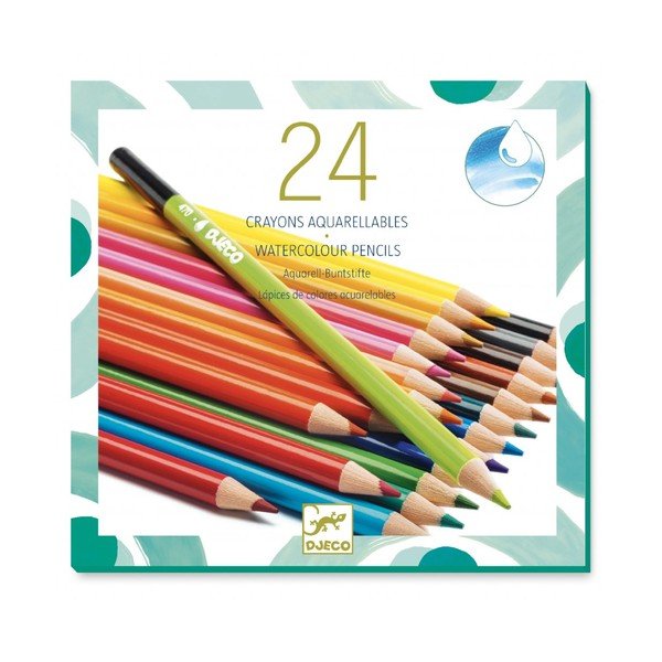 Komplet 24 Watercolorh barvic Djeco-image-2