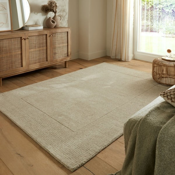 Bež volnena preproga 120x170 cm – Flair Rugs-image-1