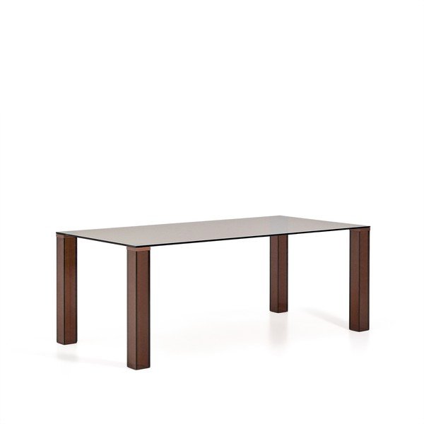 Steklena jedilna miza 100x200 cm Adularia – Kave Home