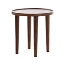 Okrogla stranska mizica iz masivne akacije ø 49 cm Qiano – Light & Living