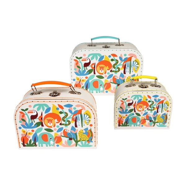 Otroški kovčki v kompletu 3 kos Wild Wonders - Rex London-image-3