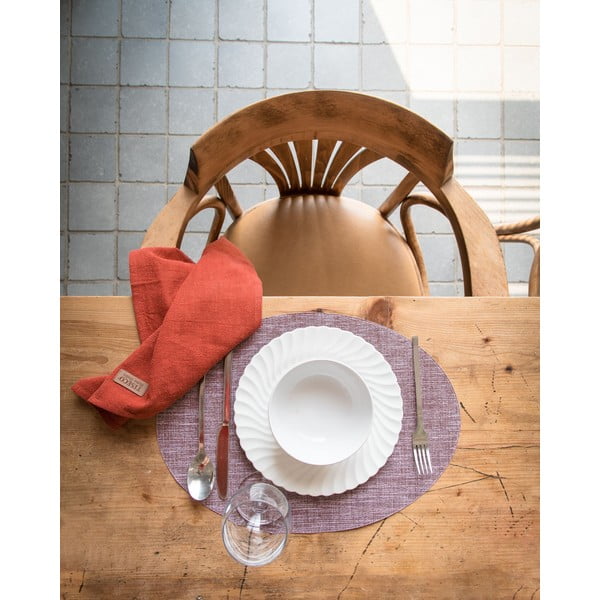 Roza-vijoličen pogrinjek Tiseco Home Studio Oval, 46 x 33 cm-image-1