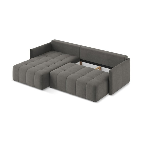 Temno siva raztegljiva/s prostorom za shranjevanje kotna sedežna garnitura (levi kot/z ležalnikom) Moku – Makamii-image-3