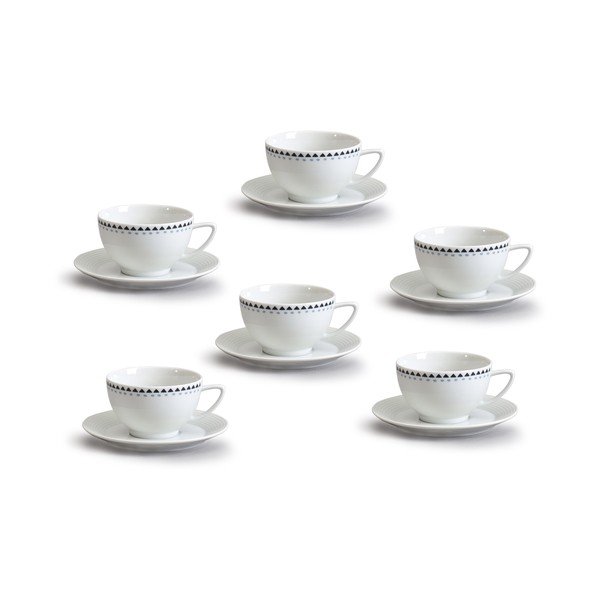 Porcelanast čajni servis s trikotniki Thun Lea-image-1
