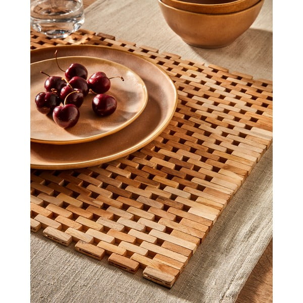 Lesena kopalniška preproga Kave Home Azuray, 40 x 60 cm-image-3