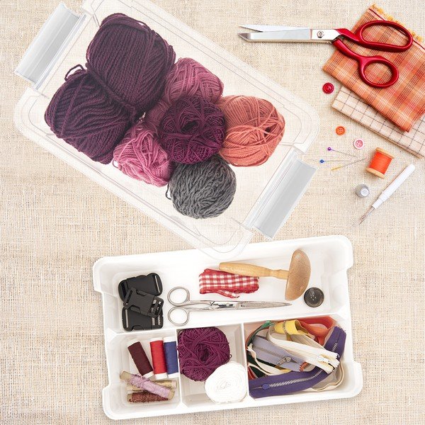 Plastična škatla za shranjevanje s pokrovom 35x23x17 cm Multi Stormax – Orion-image-1