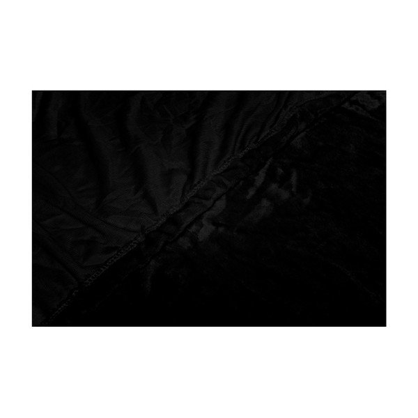 Črna rjuha iz mikropliša My House, 180 x 200 cm-image-1