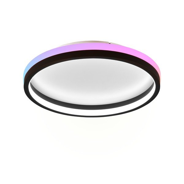 Mat črna LED stropna svetilka z daljinskim upravljalnikom ø 39 cm Hiko – Reality-image-3