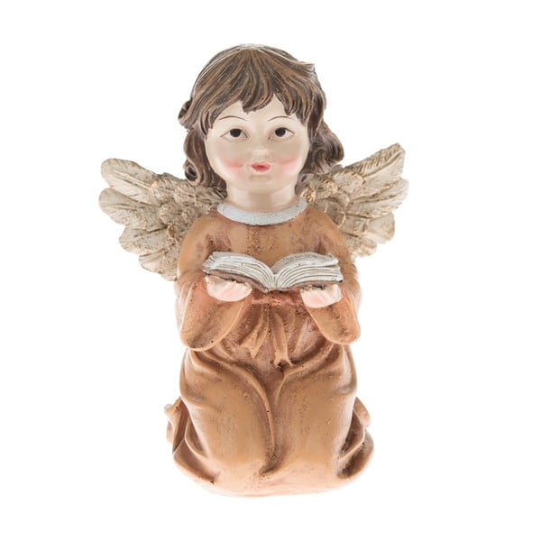 Kipec angela s knjigo Dakls, višina 10,5 cm