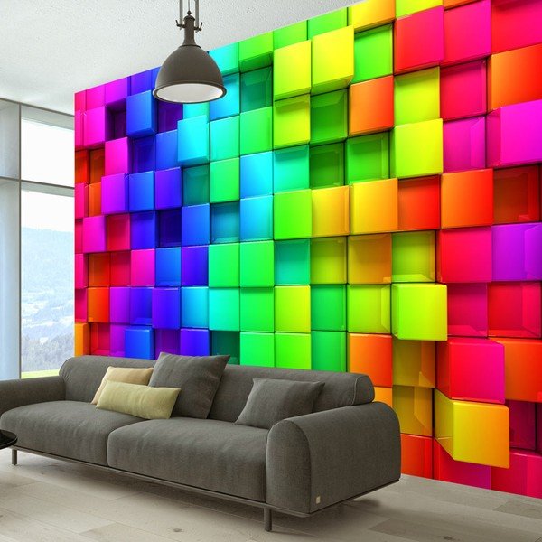 Tapeta Bimago Cubes, 400 x 280 cm-image-1