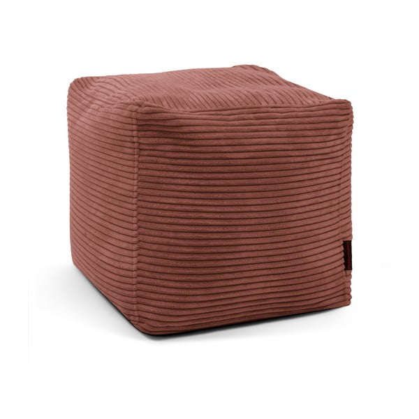 Opečnato oranžna vreča za sedenje iz rebrastega žameta Up! MooG – SLOWDOWN