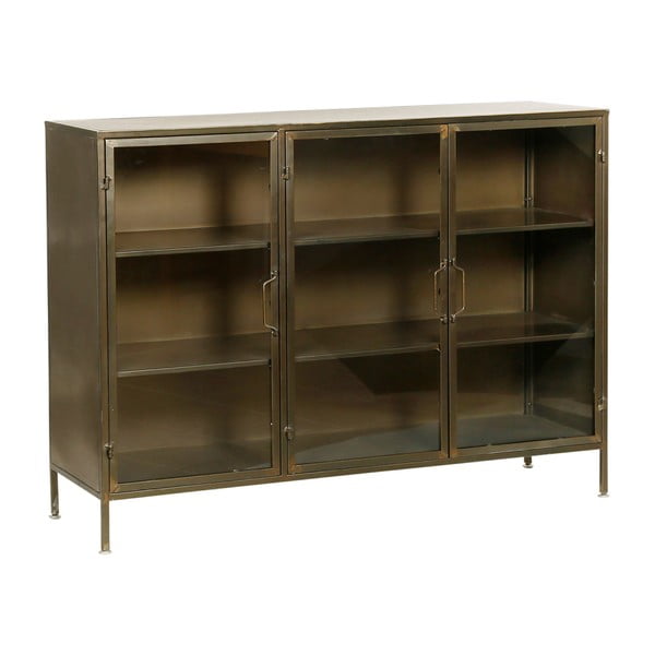 Kovinska vitrina v zlati barvi 123,5x91,5 cm Dagenham - Côté Table-image-2