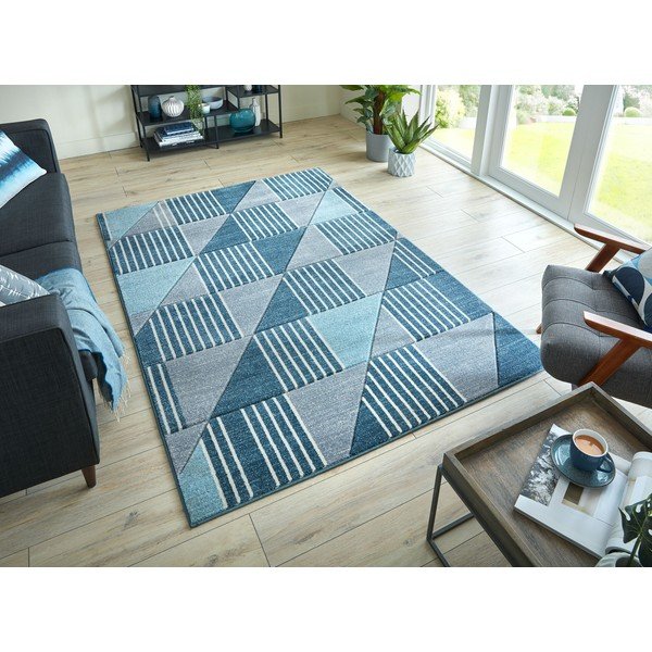 Siva in modra preproga Flair Rugs Velocity, 160 x 230 cm-image-4