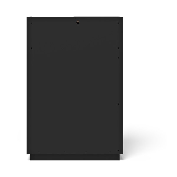 Črn/rjav regal v orehovem dekorju 180x83 cm Nina – TemaHome-image-3