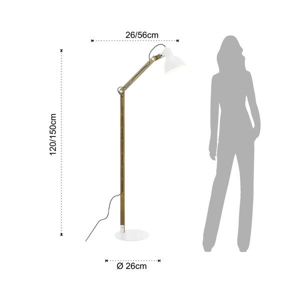 Talna svetilka z belim senčnikom Tomasucci Dory-image-1