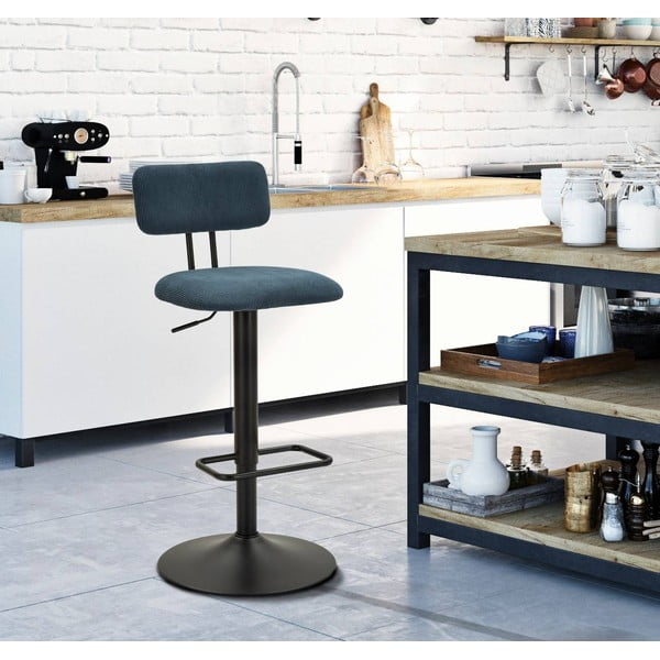 Modrozelen/črn barski stol z nastavljivo višino (višina sedeža 61 cm) Tina – Mauro Ferretti-image-1