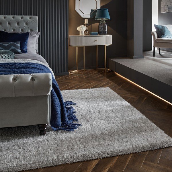 Siva preproga iz recikliranih vlaken 160x230 cm Velvet – Flair Rugs-image-1