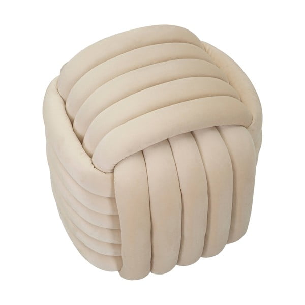 Kremno bel žameten tabure Softy – Mauro Ferretti-image-3