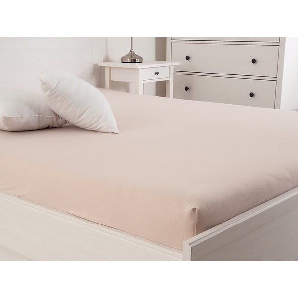 Svetlo rjava napenjalna rjuha 140x200 cm – B.E.S.-image-1