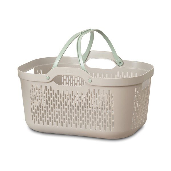 Svetlo rjav plastičen koš za perilo 45 l – Addis