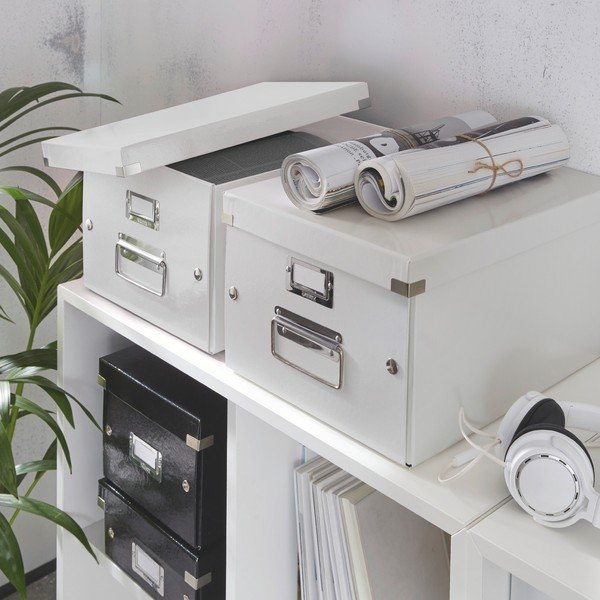 Bela škatla za shranjevanje Leitz Click&Store, dolžina 37 cm-image-1