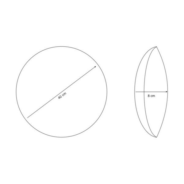 Okrasna blazina iz sherpa flisa ø 40 cm Sherpa – Casa Selección-image-2