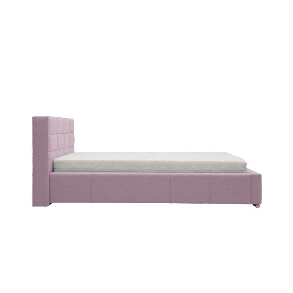 Svetlo roza zakonska postelja Mazzini Beds Reve, 140 x 200 cm-image-1