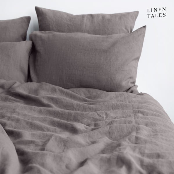 Temno siva lanena posteljnina 140x200 cm – Linen Tales-image-2