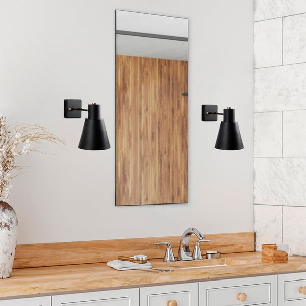 Črna/zlata stenska svetilka ø 14 cm Funnel – Opviq lights-image-1