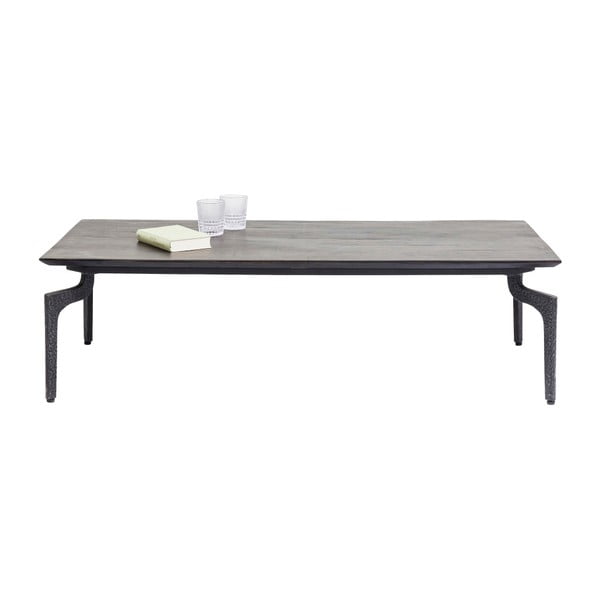 Črna jedilna miza iz recikliranega lesa Kare Design Boston, 300 x 90 cm