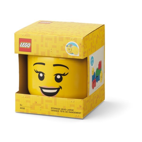 Otroška plastična škatla za shranjevanje Head - LEGO®-image-2