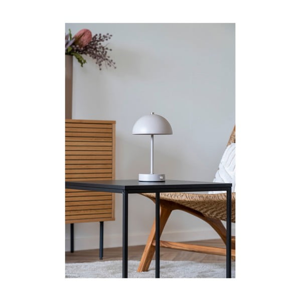 Kremno bela LED namizna svetilka (višina 25 cm) Holt – House Nordic-image-2